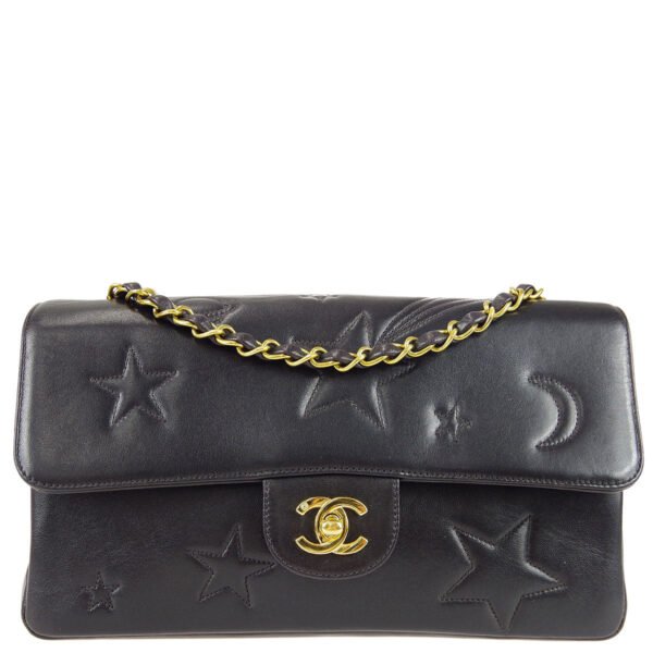 Chanel * 1994-1996 Star Stitch Classic Single Flap Medium