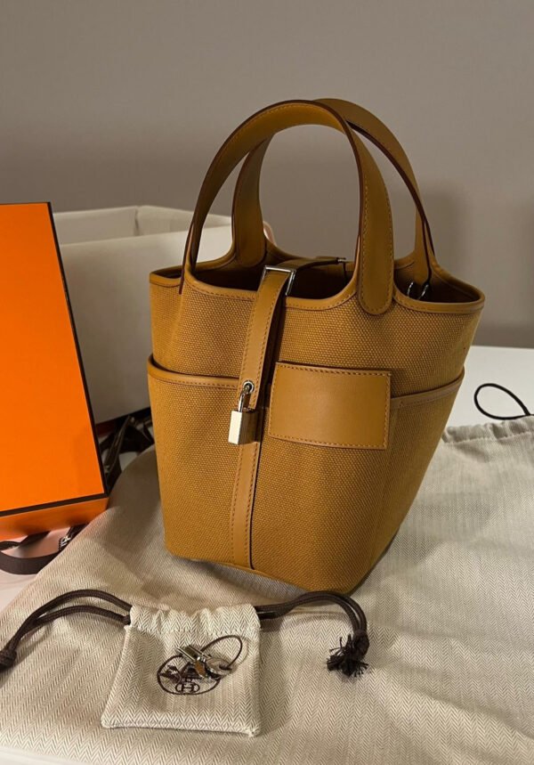 Herm√®s Picotin Cargo 18cm Sesame Canvas PHW