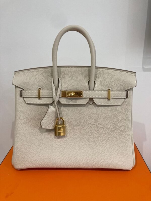 Herm√®s Birkin 25 Craie Togo Gold Hardware