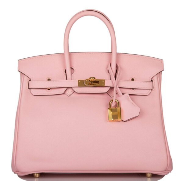 Hermes Birkin 25 Rose Sakura Swift Gold Hardware
