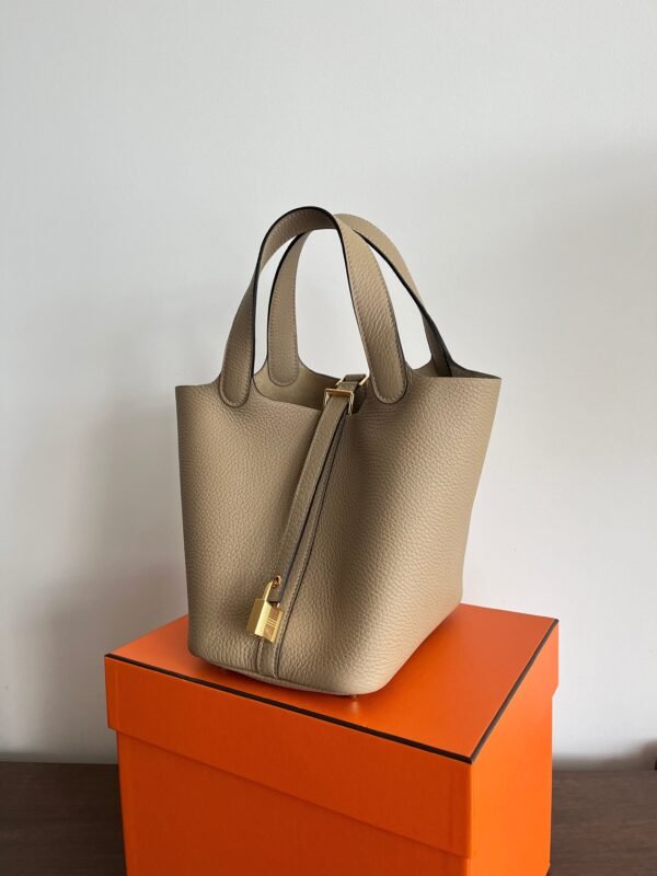 Herm√®s Picotin 18cm Trench Clemence GHW