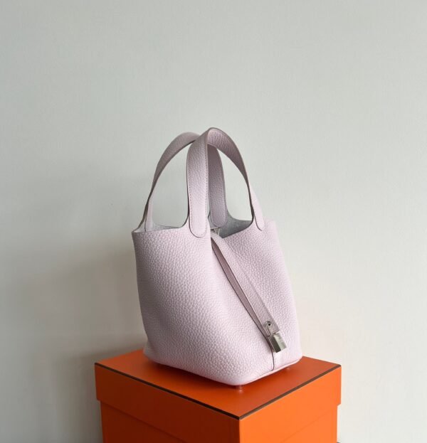 Herm√®s Picotin 18cm Mauve Pale PHW