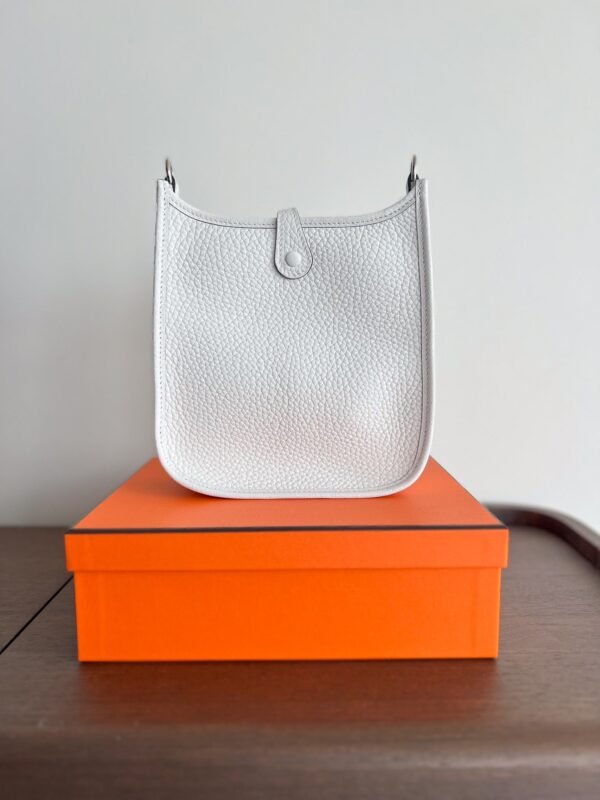 Herm√®s Mini Evelyne 16 Leather Bag New White PHW
