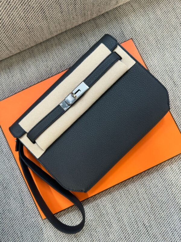 Herm√®s Kelly Depeches 25 Plomb Palladium Hardware