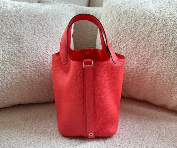 Herm√®s Picotin 18cm Rose Texas PHW