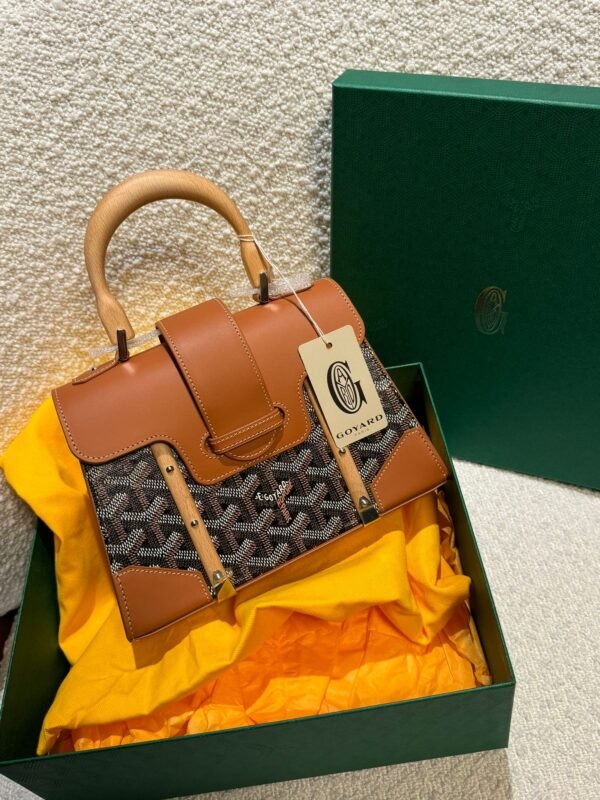 Goyard Sa√Øgon Structure Mini Bag (Black/Tan)