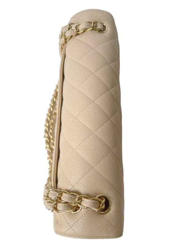 Chanel Jumbo Double Flap Beige Caviar Gold Hardware‚Å£‚Å£