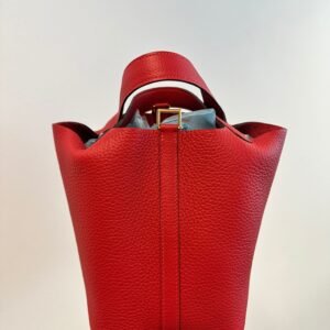 Herm√®s Picotin 18cm Vermillion Clemence GHW